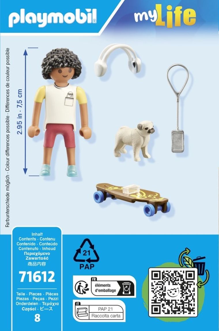 Playmobil, My Life, Baiatul si catelul, 71612