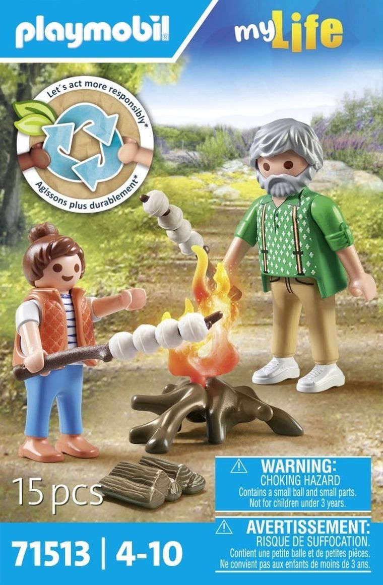Playmobil, My Life, Foc de tabara cu bezele, 71513
