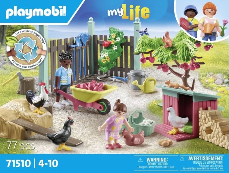 Playmobil, My Life, Micuta ferma de gaini din gradina Tiny House, 71510