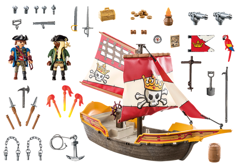 Playmobil, Pirates, Corabie de pirati, 71418