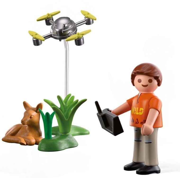 Playmobil, Special Plus, Salvarea unei caprioare cu o drona, 71880