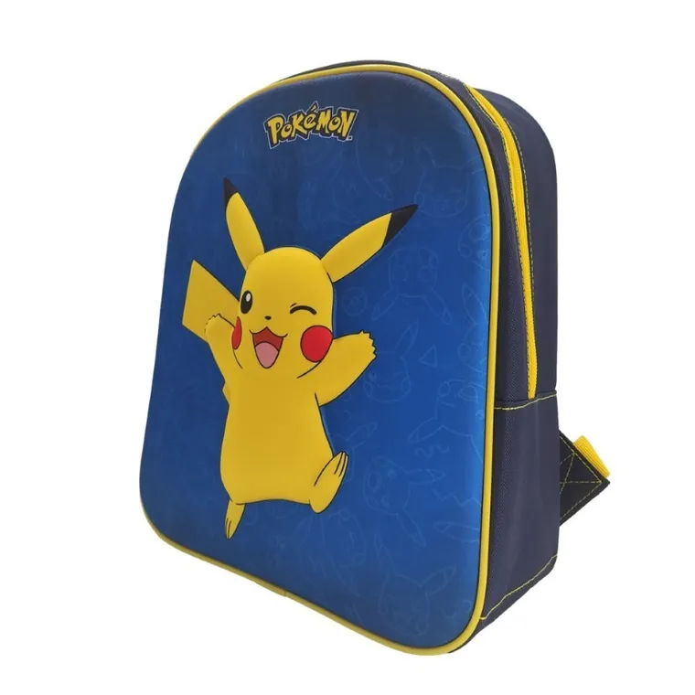 Pokemon, rucsac gradinita, 1 compartiment, Pikachu, albastru