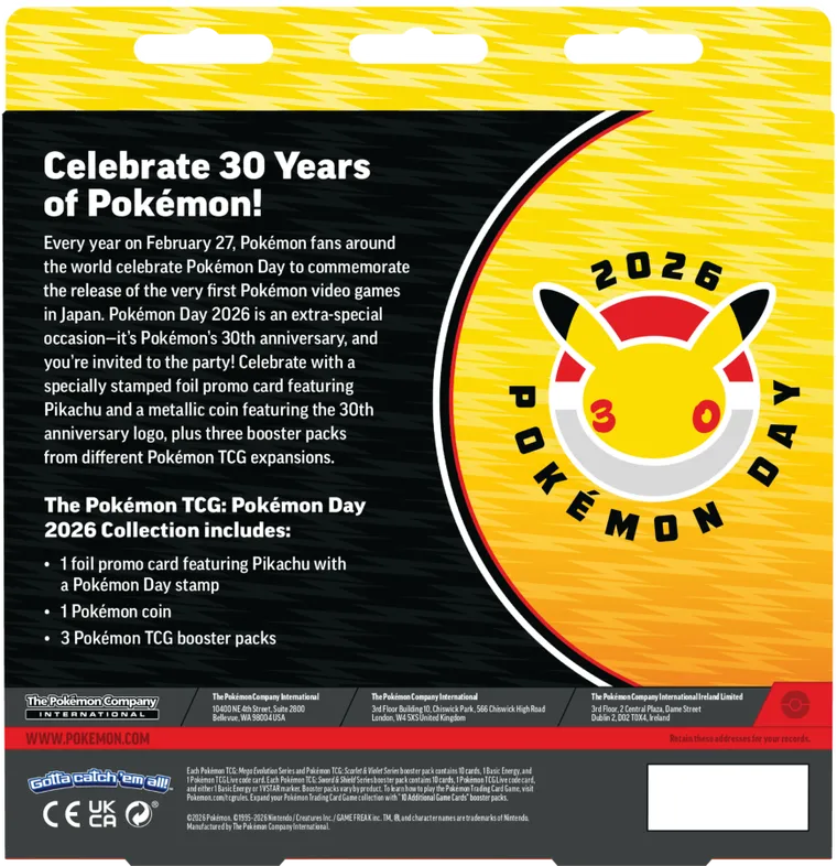 Pokemon TCG: 2026 Pokemon Day Collection, supliment de joc