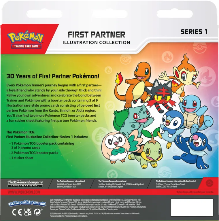 Pokemon TCG: First Partner, Illustration Collection, Series 1, supliment de joc