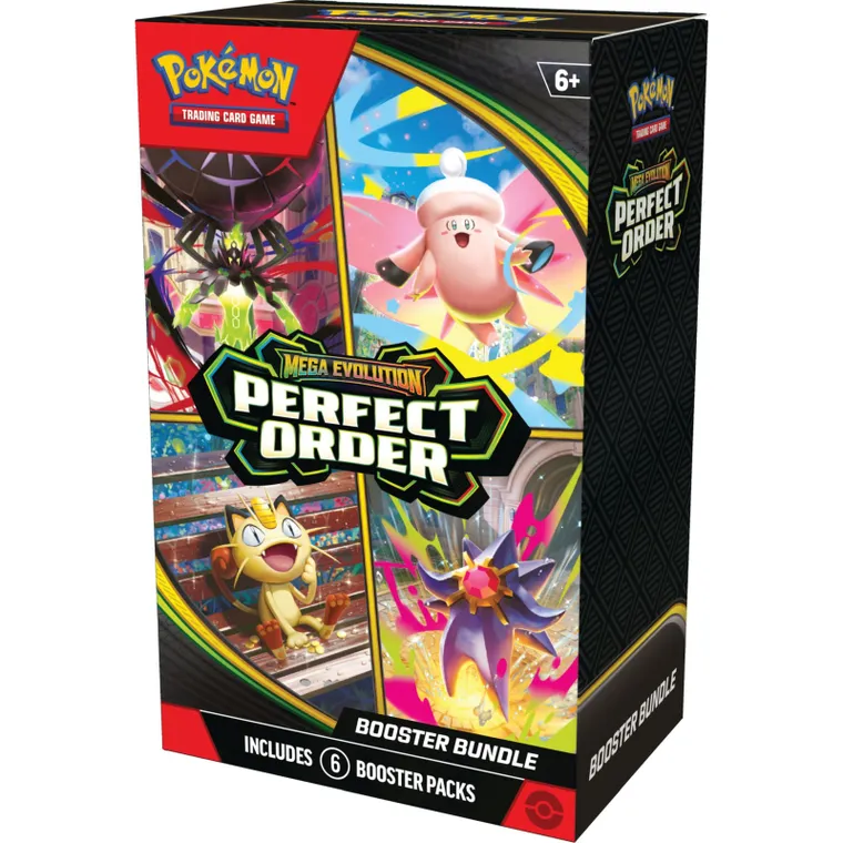 Pokemon TCG: Mega Evolution, Perfect Order, Booster Bundle, joc de carti