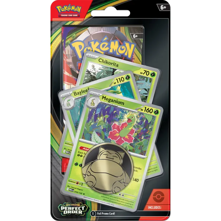 Pokemon TCG: Mega Evolution, Perfect Order, Premium Checklane Blister, joc de carti