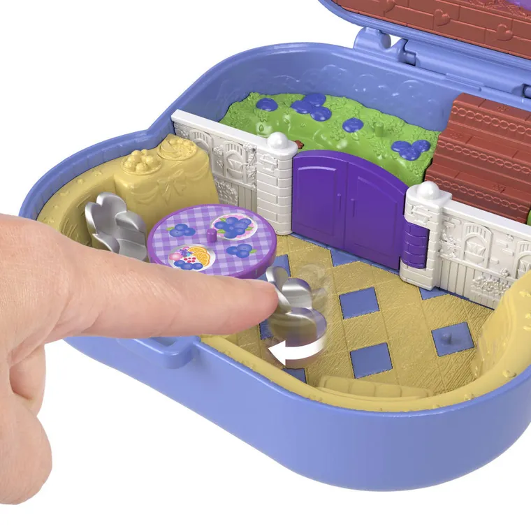 Polly Pocket, Blueberry Besties, set compact cu papusa si accesorii