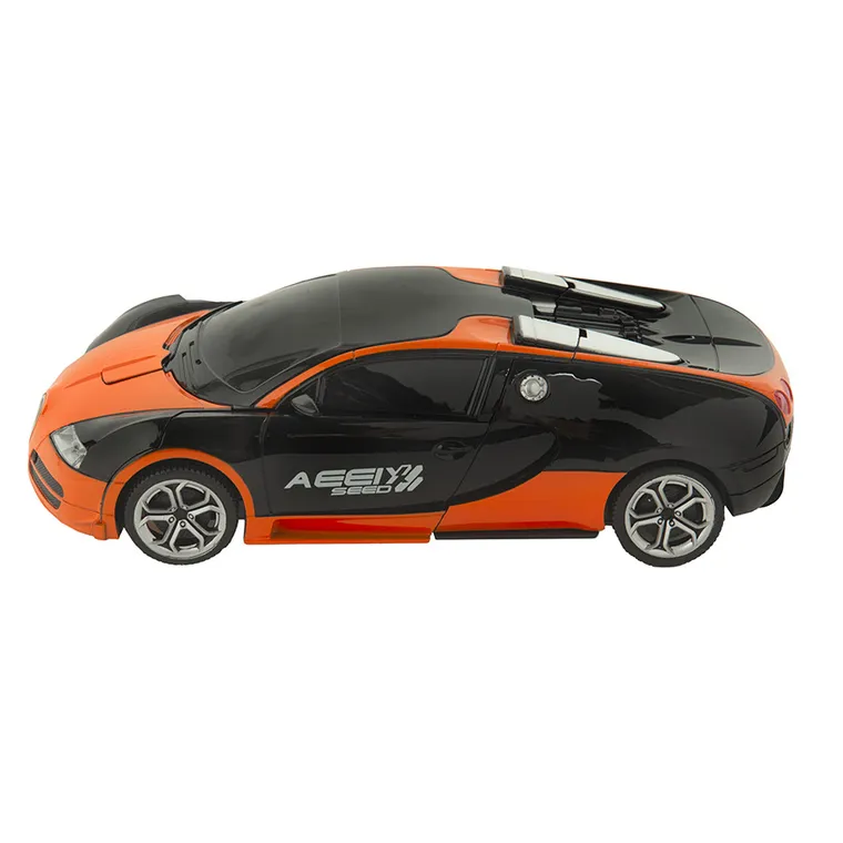 Race Xtreme, Masina care se transforma in robot 2 in 1, vehicul cu telecomanda, lumini si sunete, 1:18