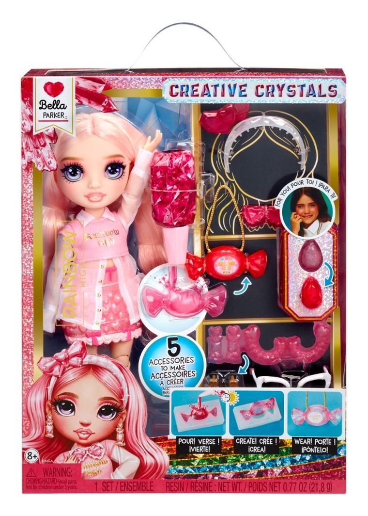 Rainbow High, Creative Crystals, Bella, papusa fashion