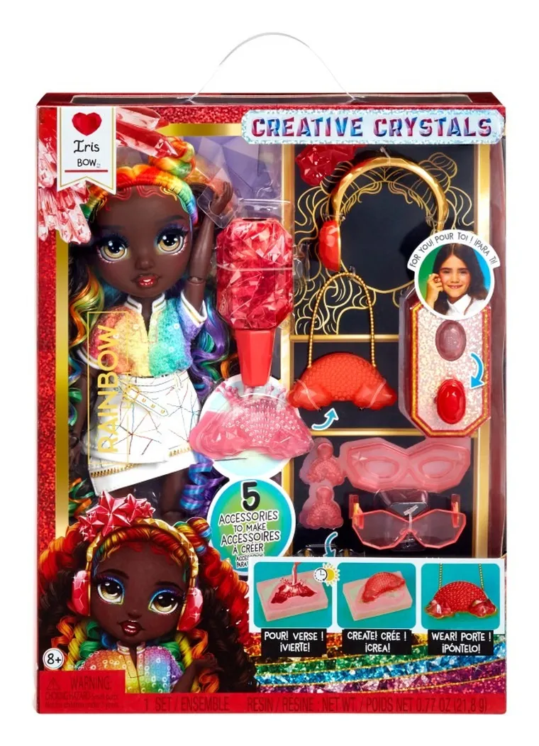 Rainbow High, Creative Crystals, Iris Bow, papusa fashion