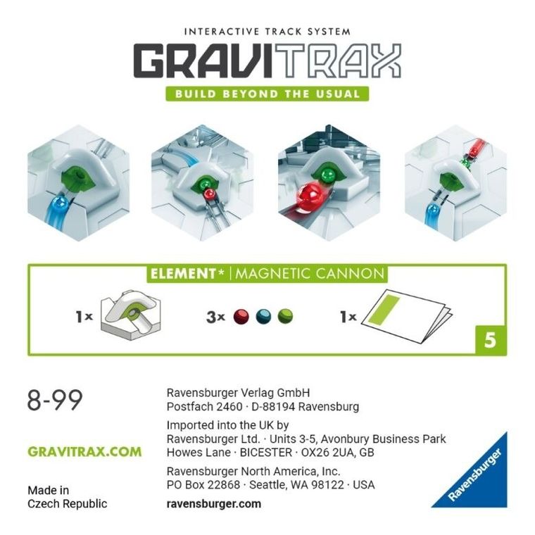 Ravensburger, GraviTrax, Magnetic Cannon, set suplimentar