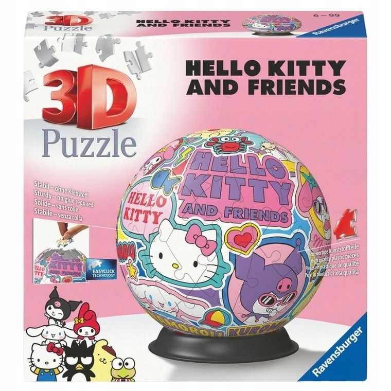 Ravensburger, Hello Kitty, puzzle 3D, 72 piese