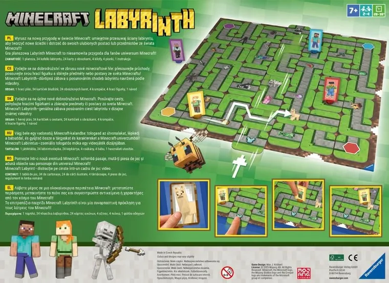 Ravensburger, Labyrinth Minecraft, joc de familie
