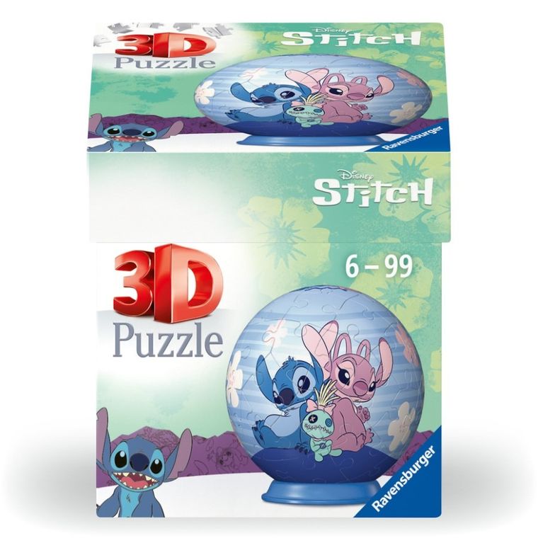 Ravensburger, Stitch, puzzle 3D, 55 piese