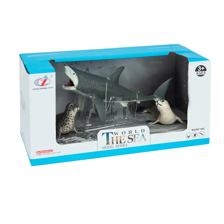 Rechin si foca, set de figurine, 3 buc.