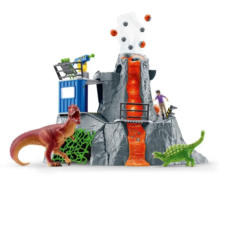 Schleich, Dinosaurs, Marea expeditie a vulcanului, set, 42564
