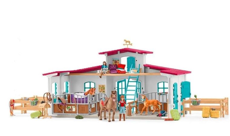 Schleich, Horse Club, Lakeside Horse Club, Centru de echitatie, set, 42567