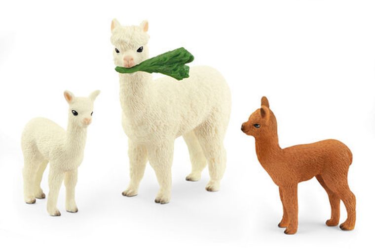 Schleich, Wild Life, Familia alpaca, set, 42544