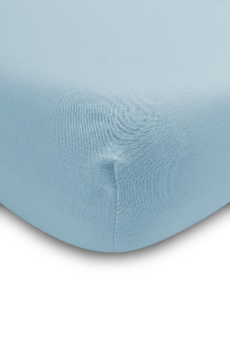 Sensillo, Cearsaf cu elastic Deluxe Jersey, Albastru, 120-60 cm
