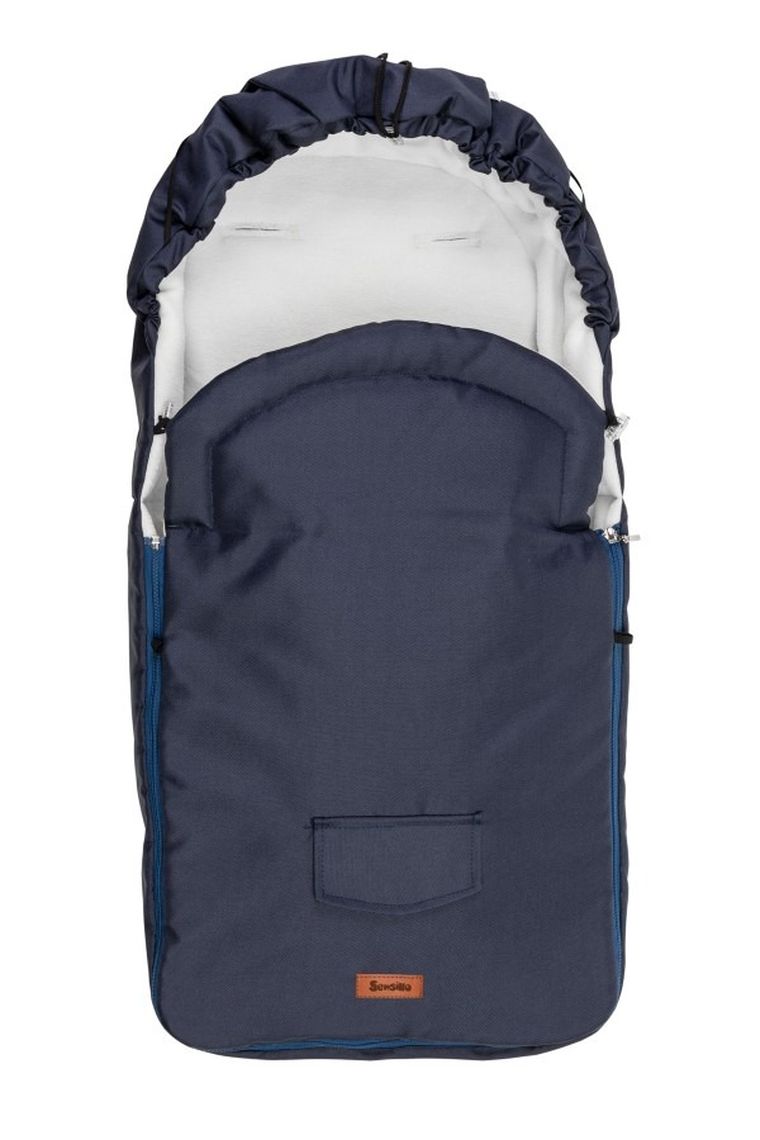 Sensillo, Sac de dormit din fleece pentru carucior, Bleumarin, 95-40 cm