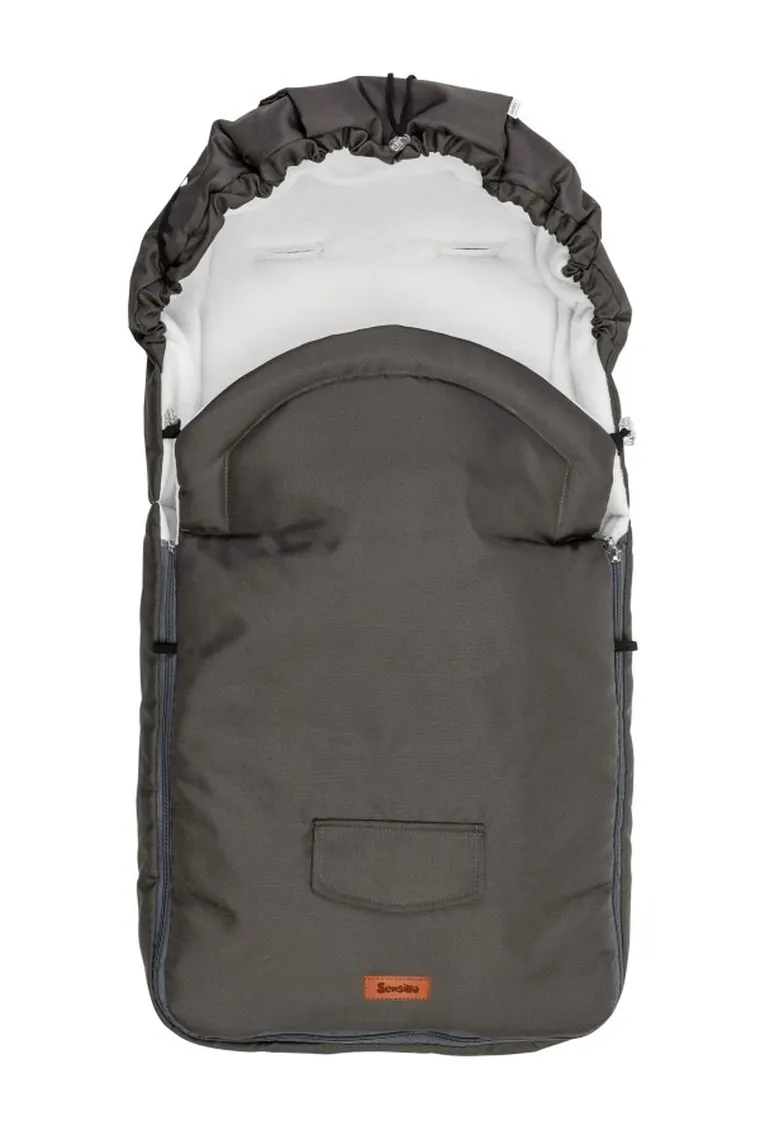Sensillo, Sac de dormit din fleece pentru carucior, Granit, 95-40 cm