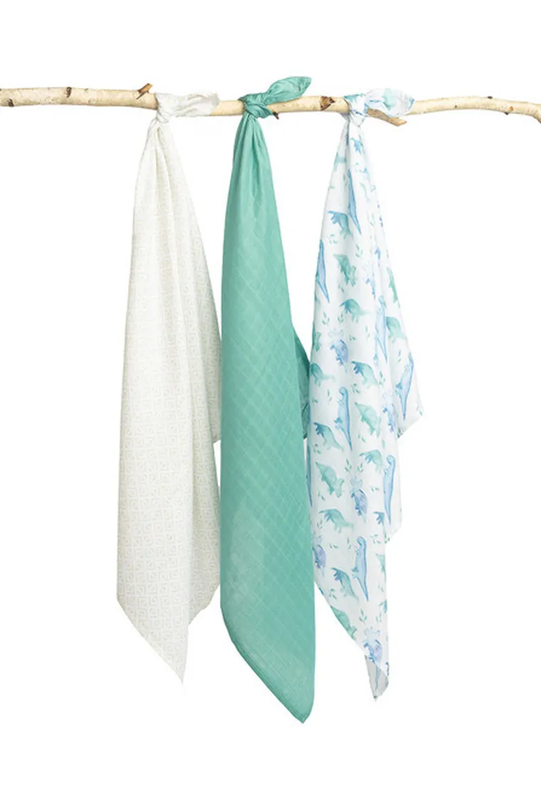 Sensillo, scutec din bambus, dinozauri, 70-80 cm, 3 buc.