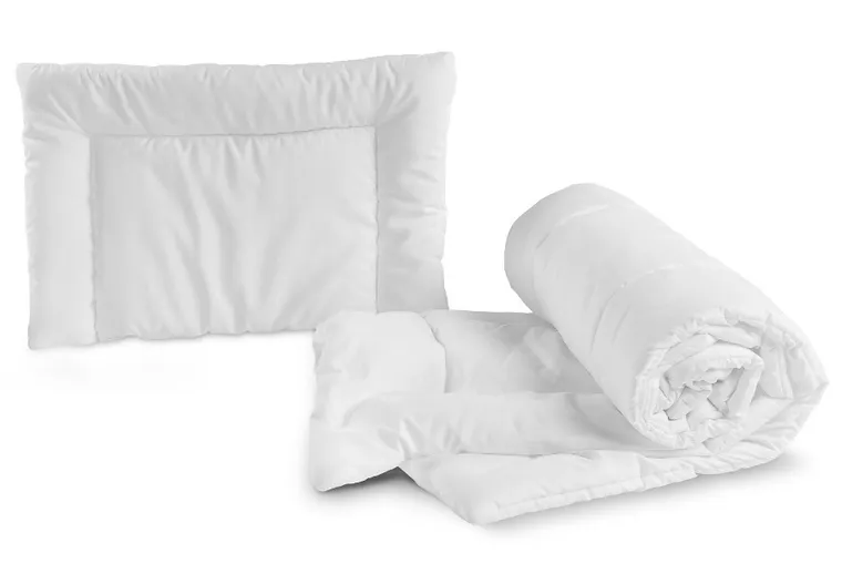 Sensillo, set de lenjerie de pat, alb, 100-135 cm