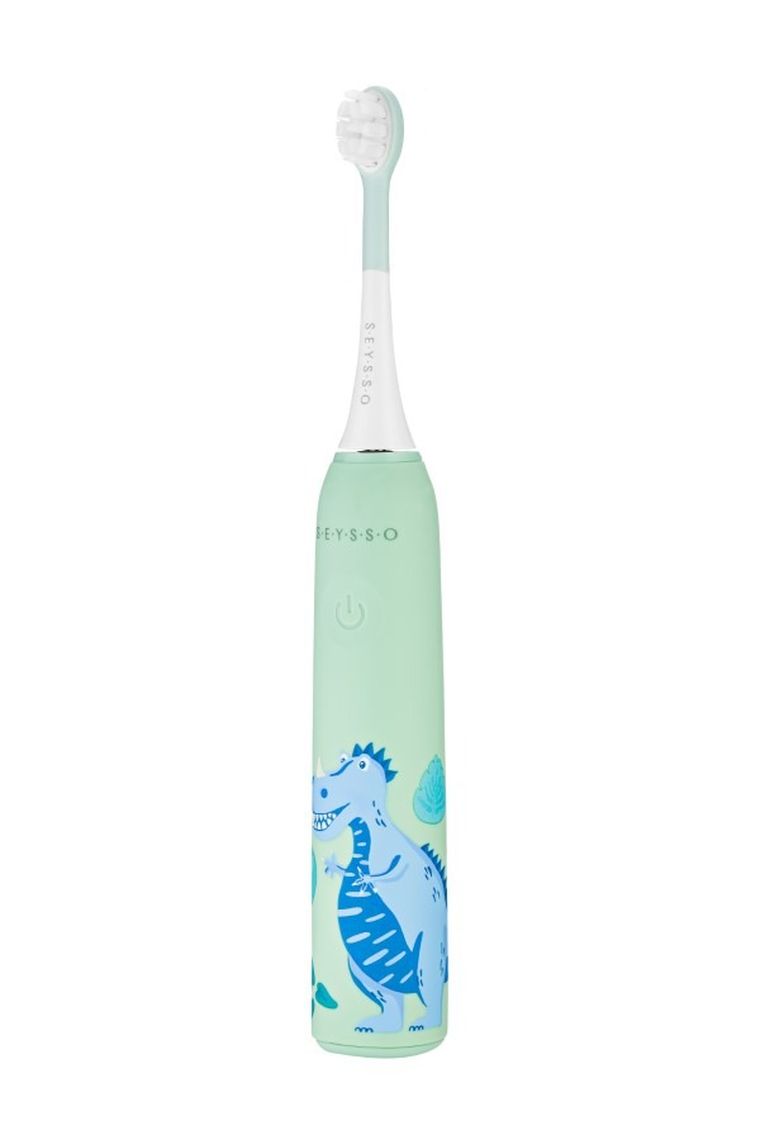 Seysso, Kids, Dinosaur, periuta de dinti sonica pentru copii, Blue, 0-3 ani