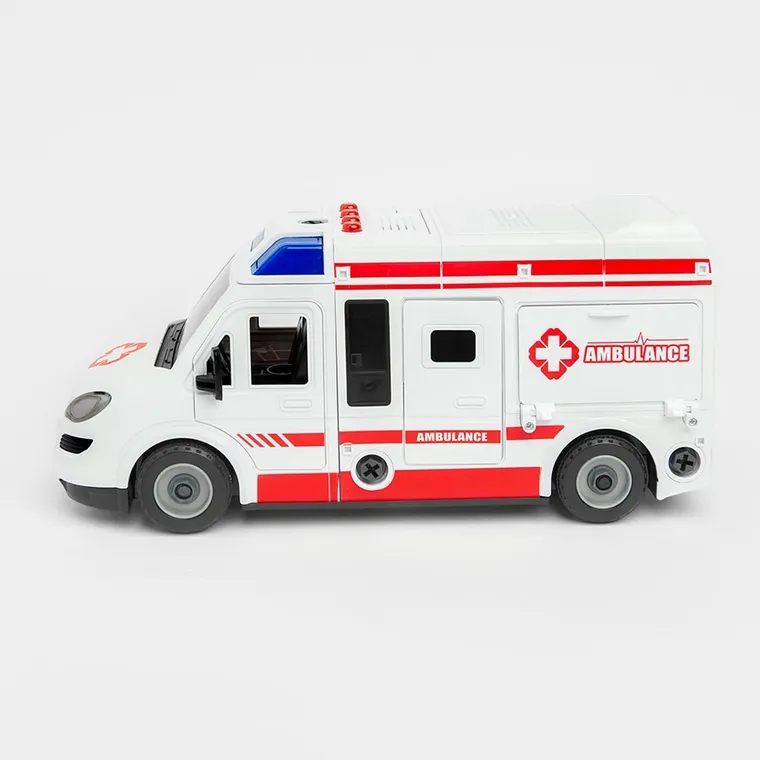 Smiki, Ambulanta, masinuta de asamblat cu lumini si sunete
