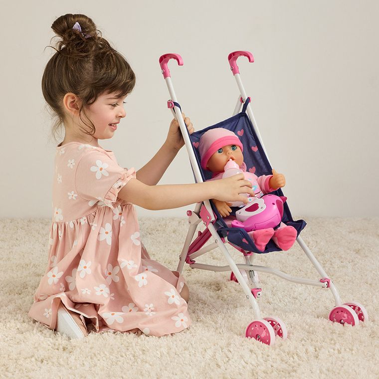 Smiki, Anna, papusa interactiva cu accesorii si jucarie muzicala, 40 cm