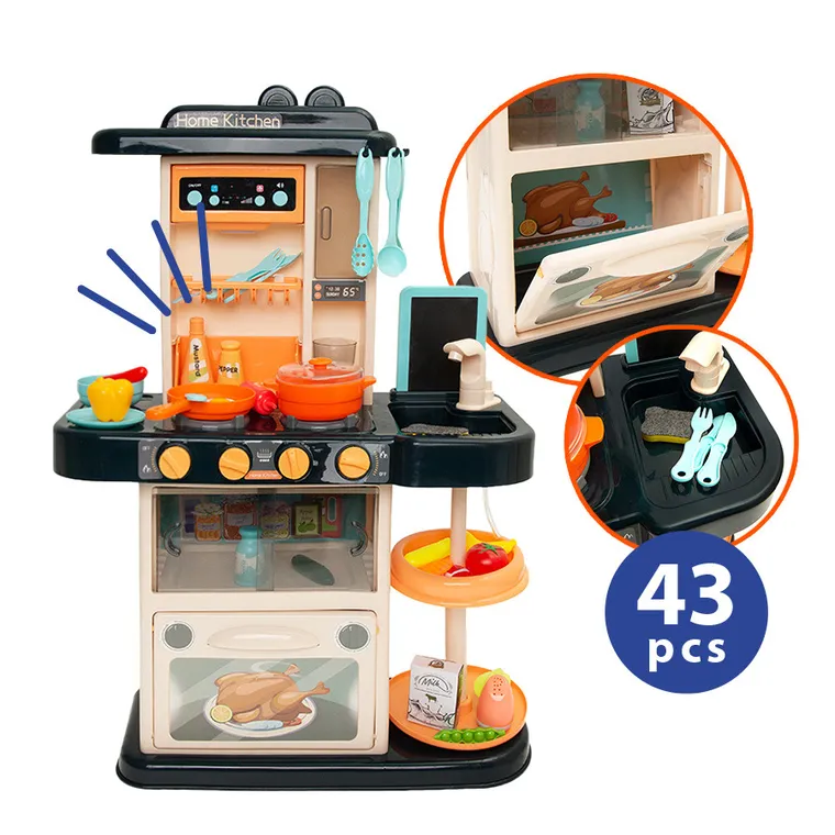 Smiki, bucatarie pentru copii cu accesorii, lumini si sunete