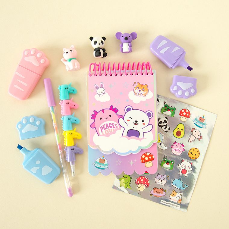 Smiki, carnetel cu accesorii, set creativ colorat