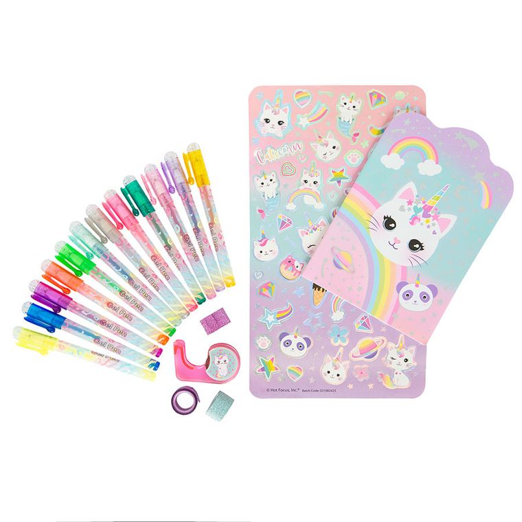 Smiki, carnetel si pixuri cu gel in trusa