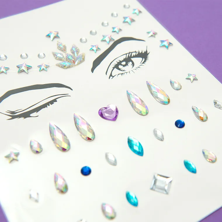 Smiki, Cristale, stickere pentru decorarea fetei