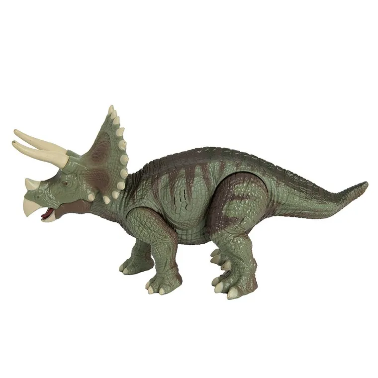 Smiki, Dino Planet, Dinozaur Triceratops, figurina cu lumini si sunete 30 cm