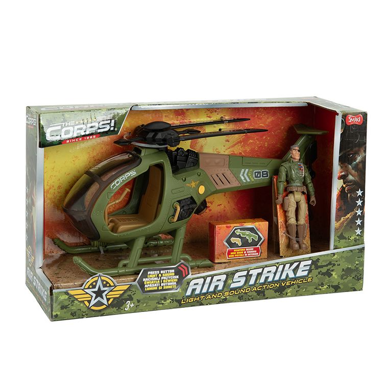 Smiki, Elicopter militar, vehicul cu lumini si sunete