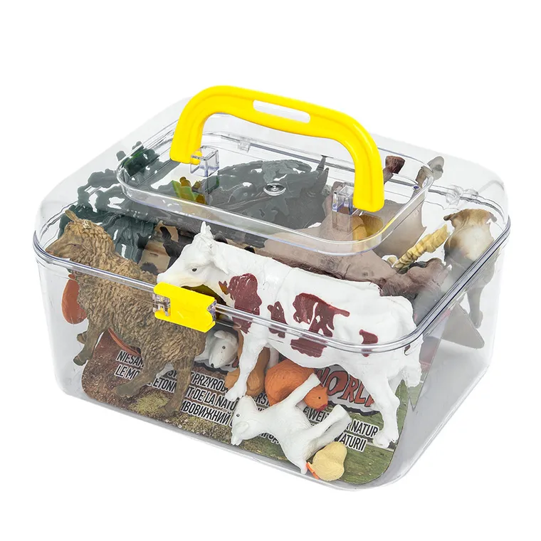 Smiki, Ferma, set de figurine in trusa, 16 elemente