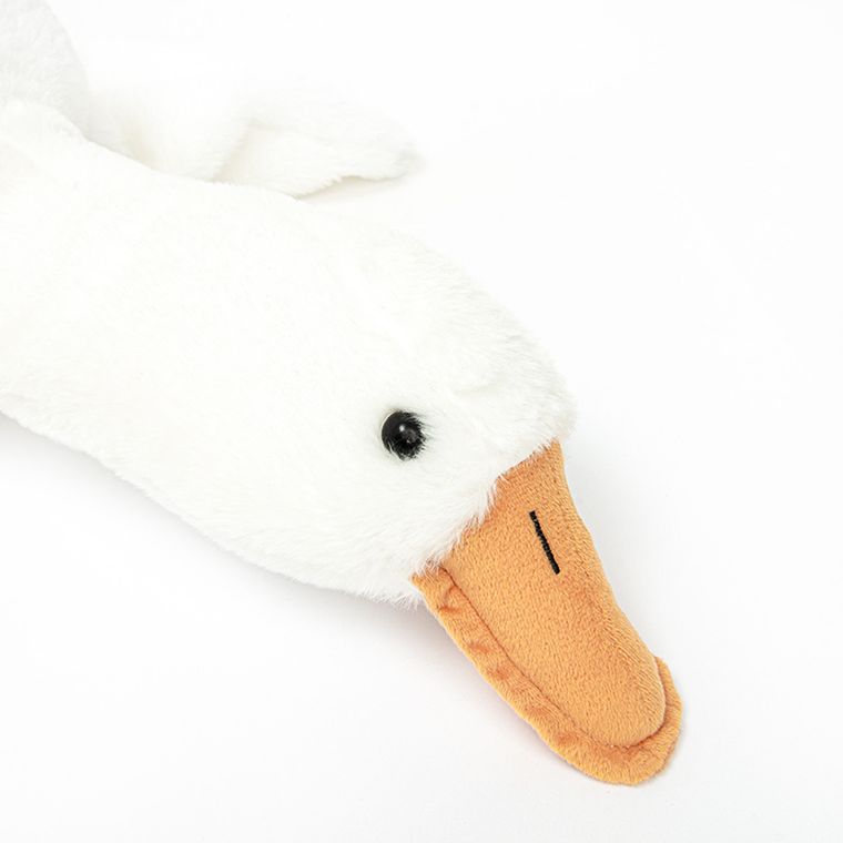 Smiki, Gasca, jucarie de plus, alb, 80 cm