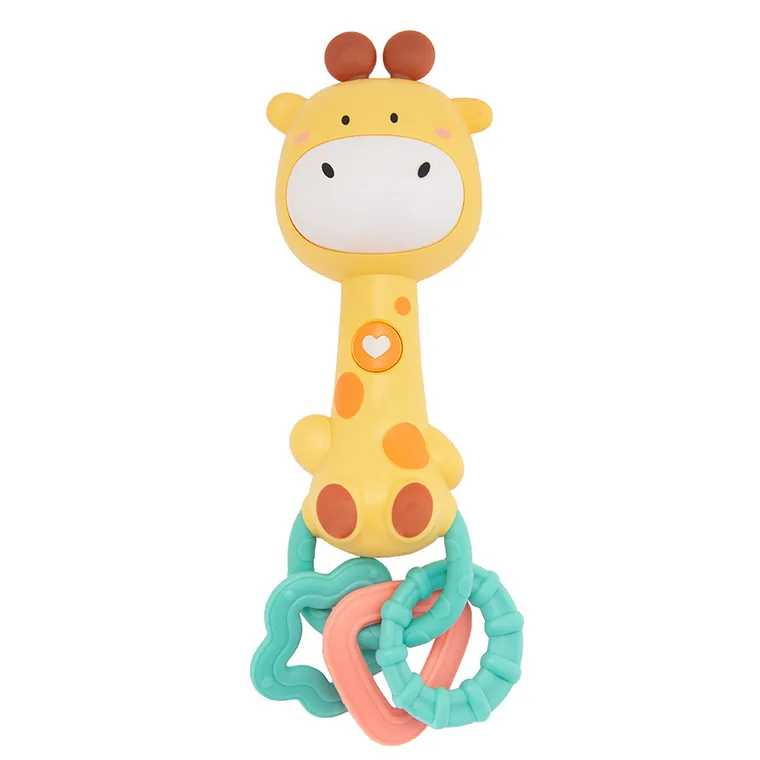 Smiki, Girafa, jucarie zornaitoare muzicala cu element de dentitie, galben
