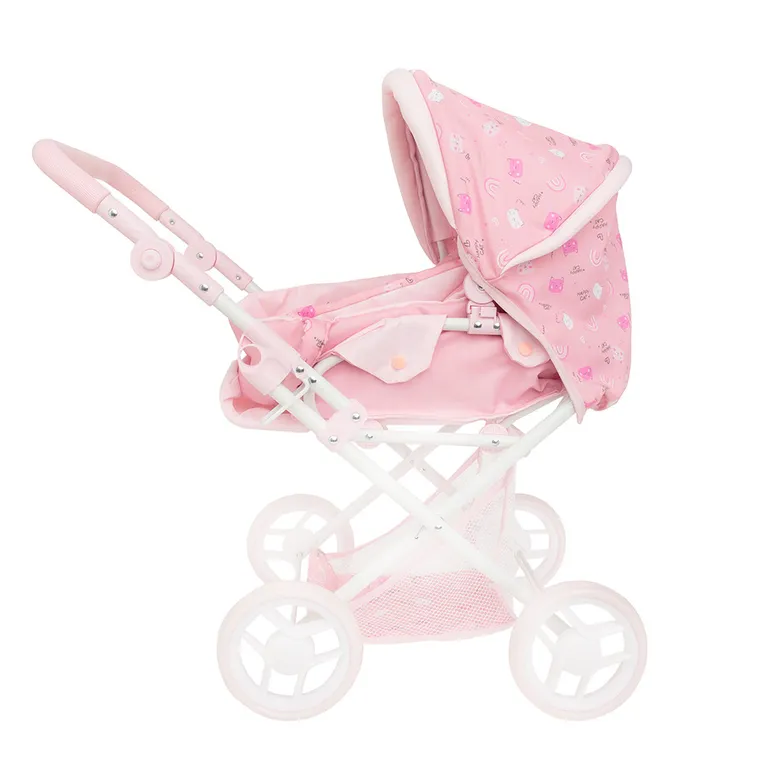 Smiki, Happy Cat, carucior multifunctional pentru papusi, roz