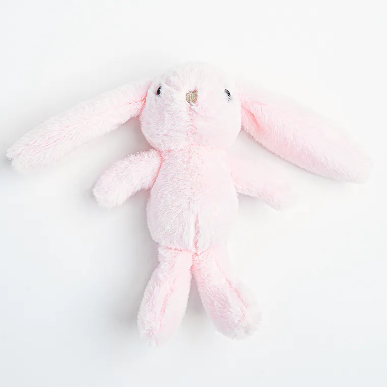 Smiki, Iepuras, jucarie de plus, roz, 15 cm