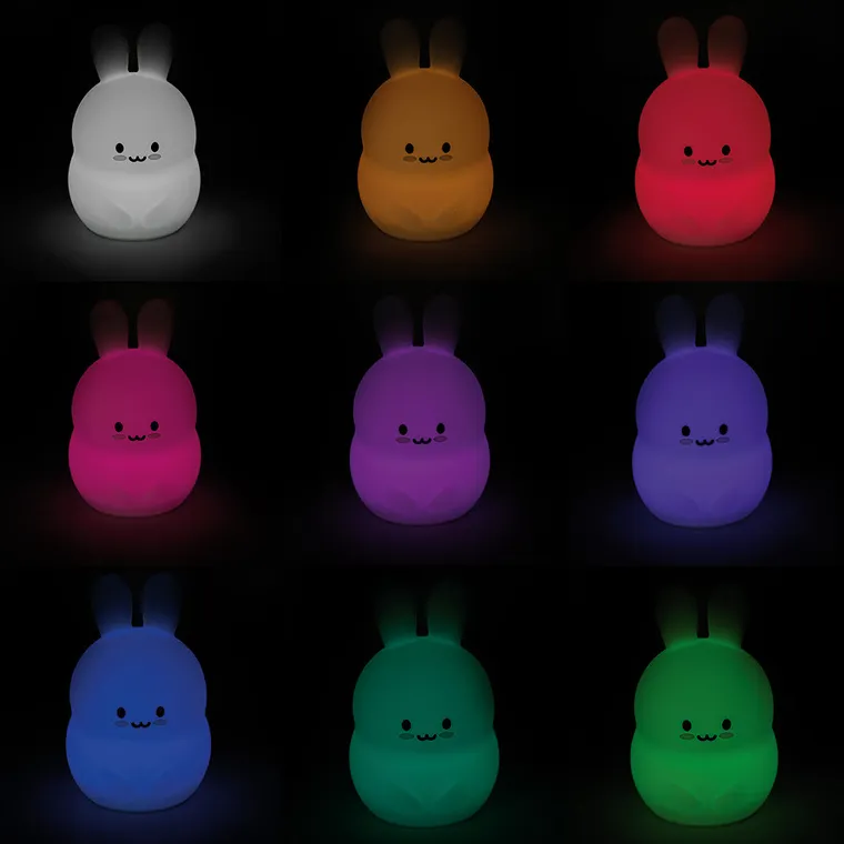 Smiki, Iepuras, lampa din silicon cu LED