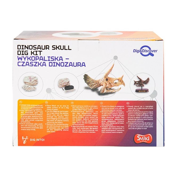 Smiki, Kit excavare, craniu de dinozaur, set de stiinta