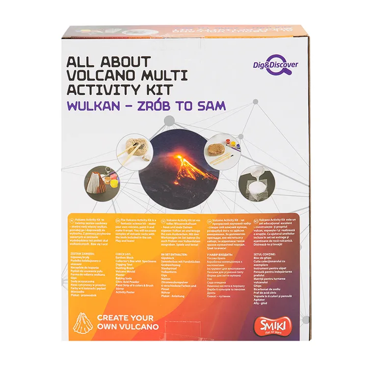 Smiki, Kit excavare, vulcan, set de stiinta