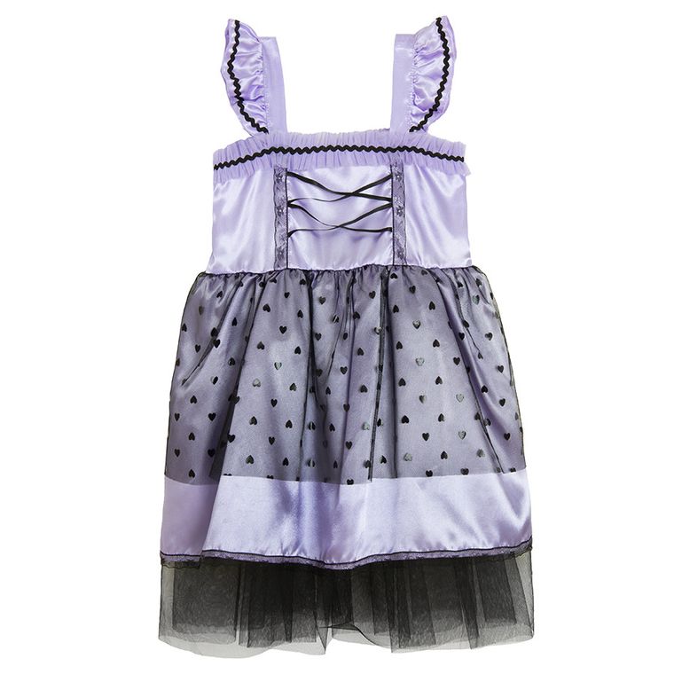 Smiki, Liliac, rochie cu bentita si aripi, costum pentru copii, violet