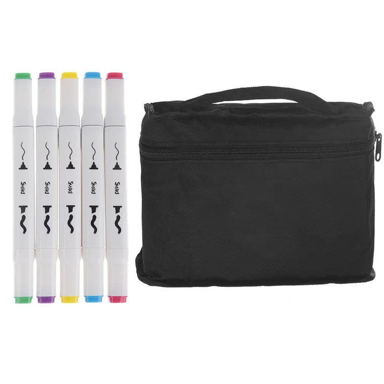 Smiki, markere in trusa, 80 culori