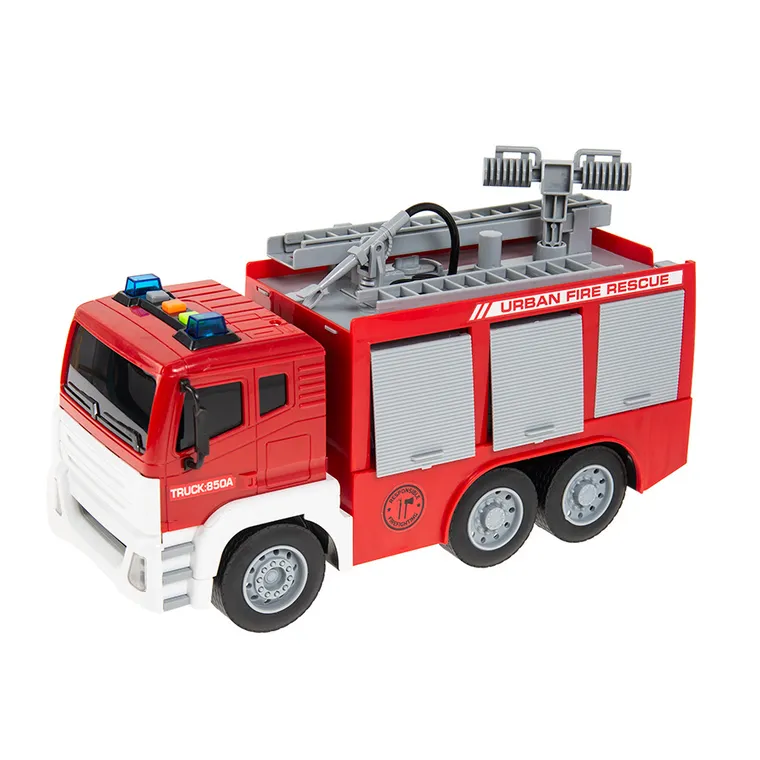 Smiki, Masinuta de pompieri, vehicul cu lumini si sunete, 1:12