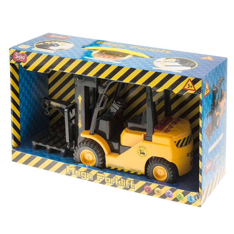 Smiki, Mega Forklift, motostivuitor, cu lumini si sunete, vehicul