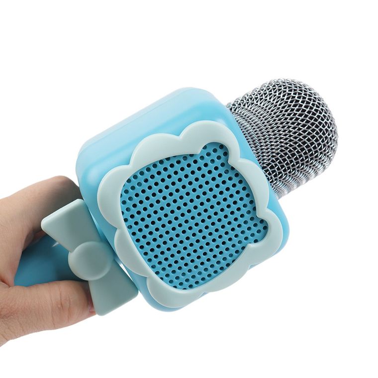 Smiki, microfon bluetooth cu difuzor, albastru