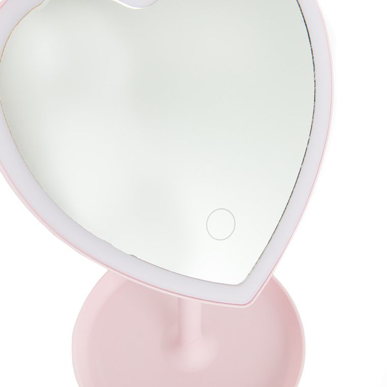 Smiki, oglinda cu lumini LED, inimioara